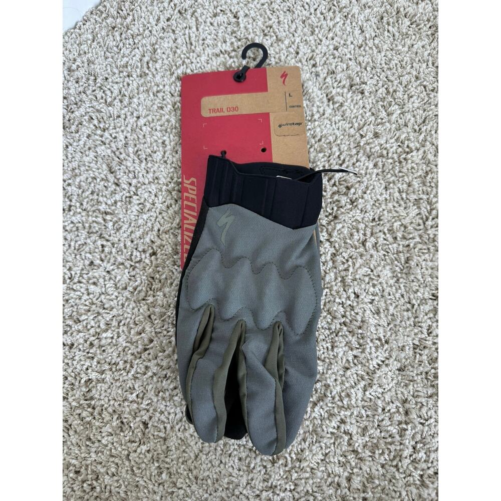 NWT Specialized Men’s Cycling Trail D3O Long Finger Glove - Size L Oak Green